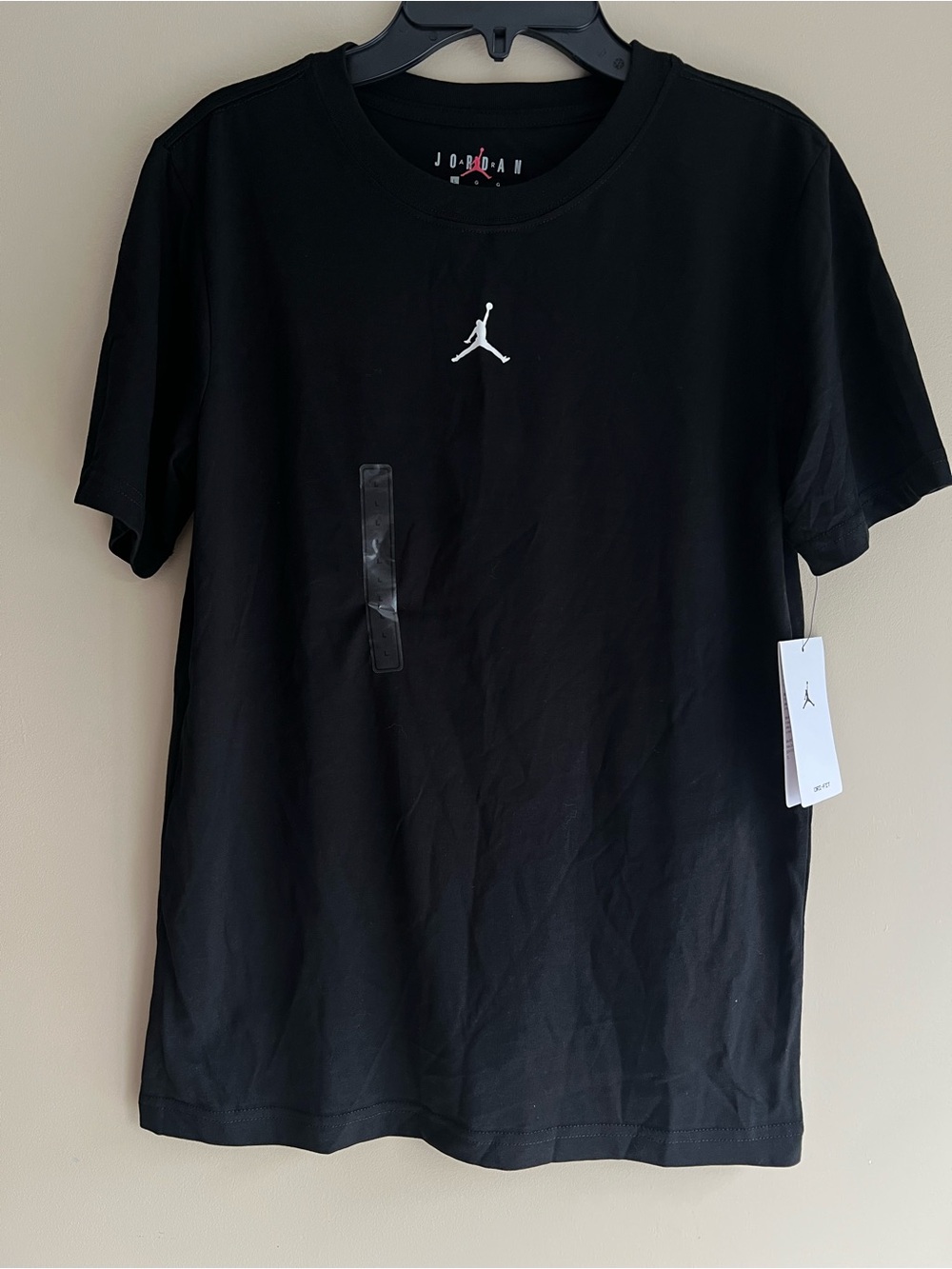 Jordan Boys Dri-FIT Jumpman T-Shirt Black Size L 12-13 Yrs